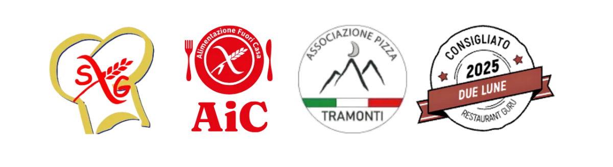 Certificazioni AIC, Associazione Pizza Tramonti e Restaurant Guru della Pizzeria Due Lune